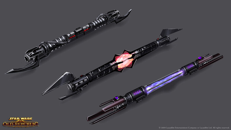 Star Wars Sith lightsabers