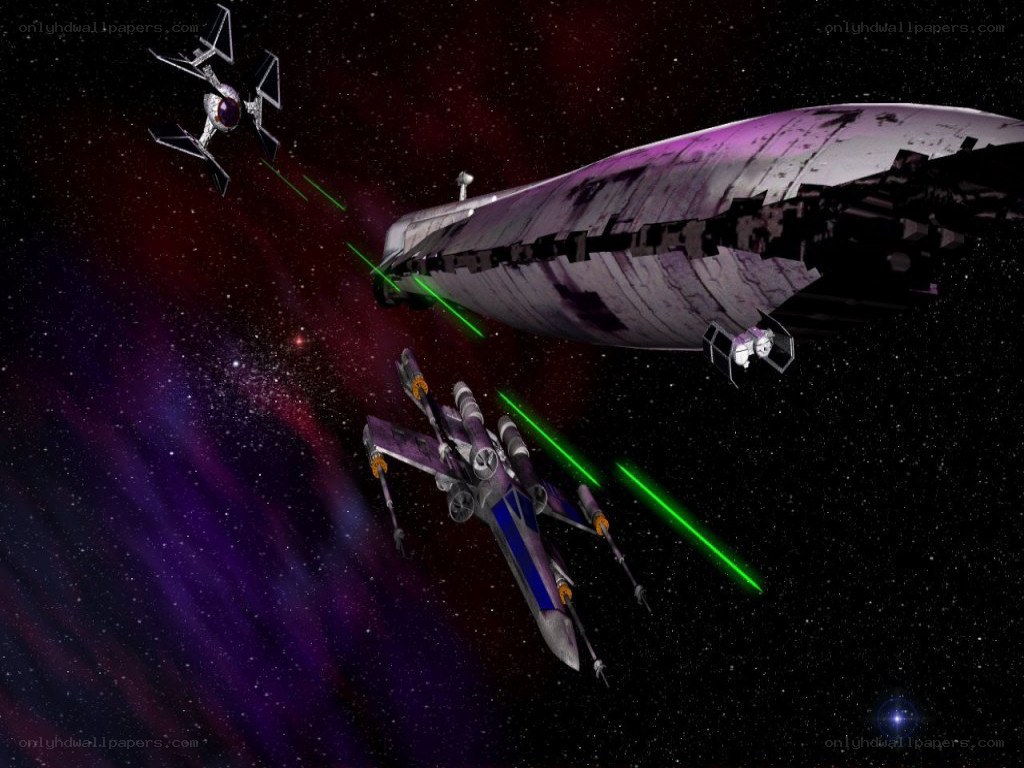Star Wars space battle