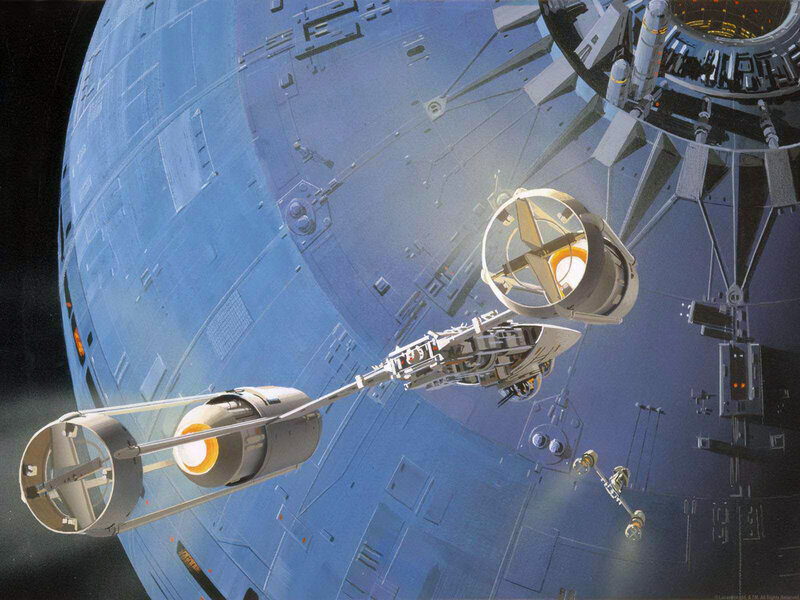 Star Wars space station scene