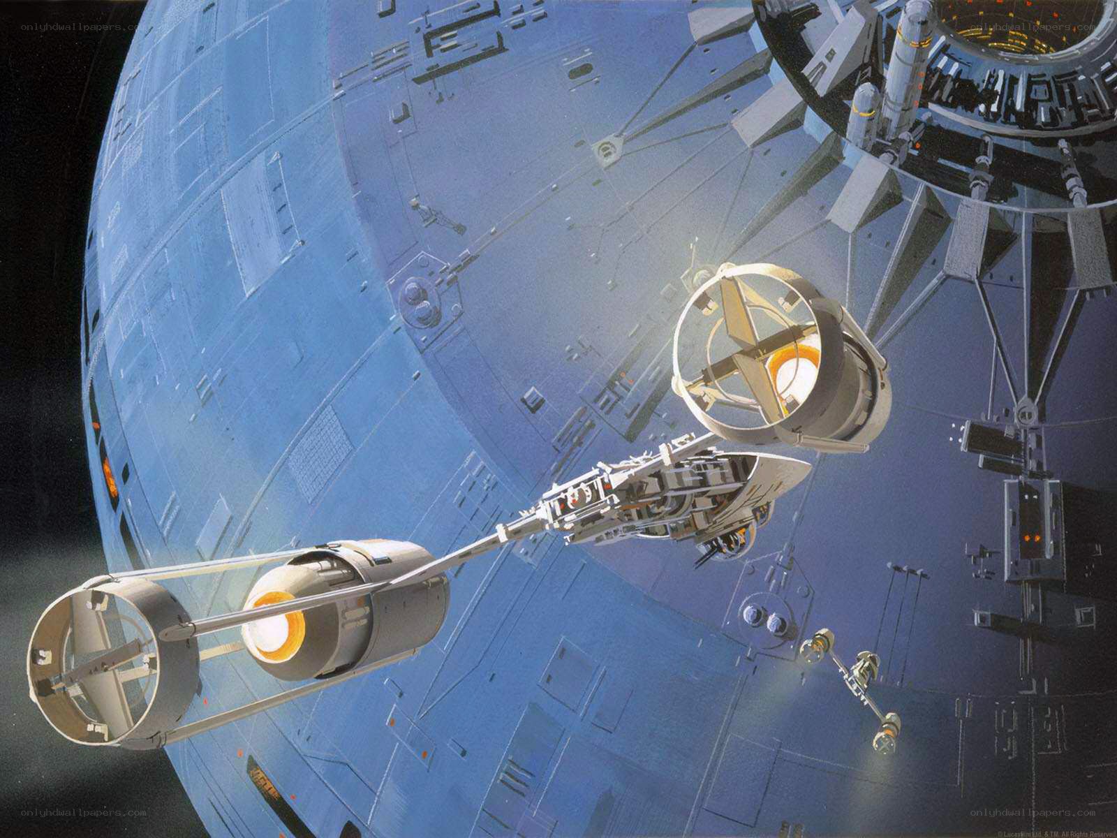 Star Wars space station scene