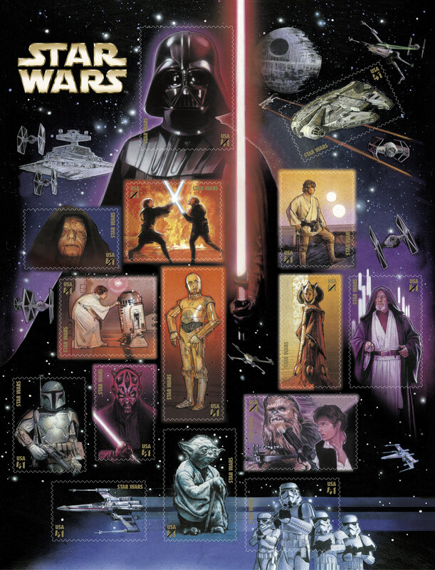 Star Wars stamp collection