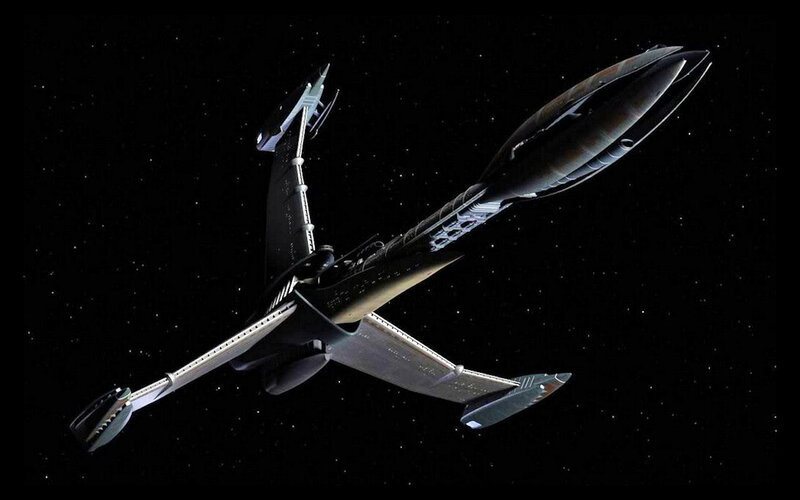 Star Wars starfighter in space