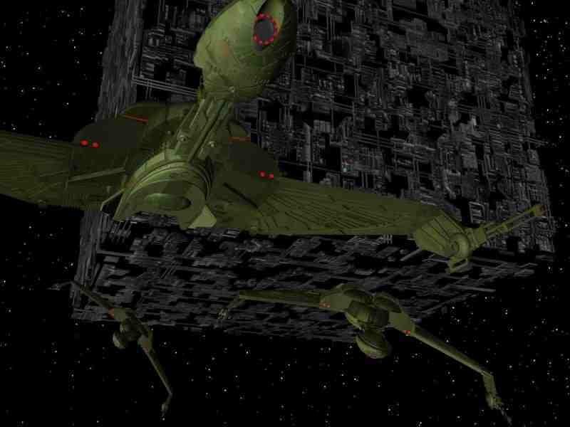 Star Wars starfighters near a space station