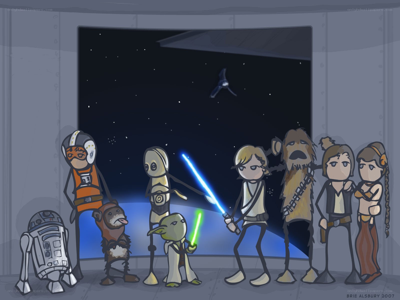 Star Wars stick figures