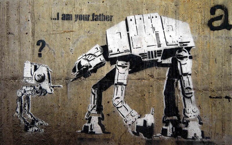 Star Wars street art graffiti