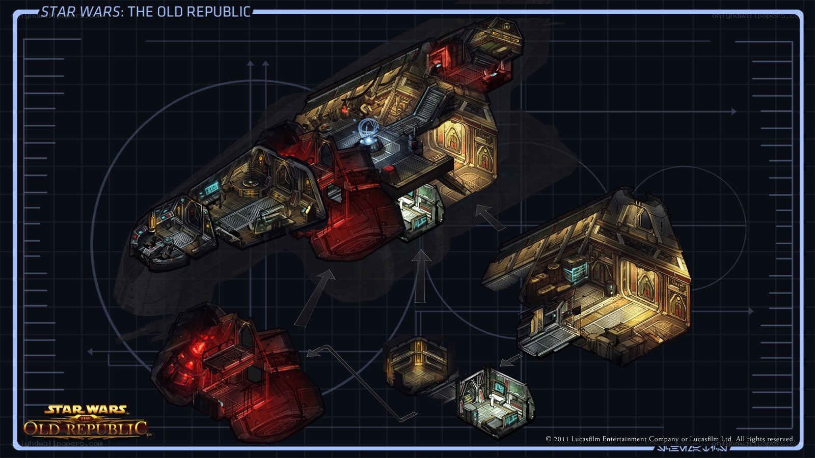 Star Wars: The Old Republic ship schematic