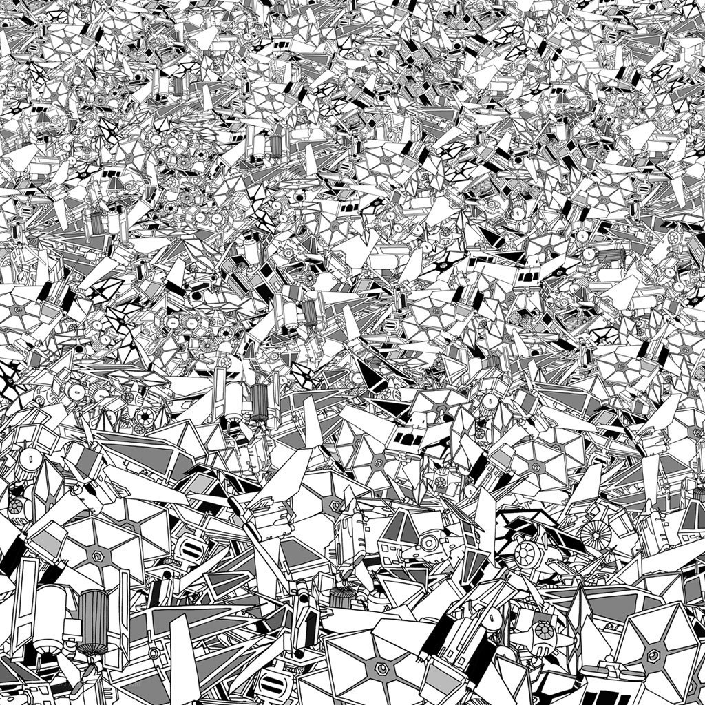 Star Wars TIE Fighter debris field