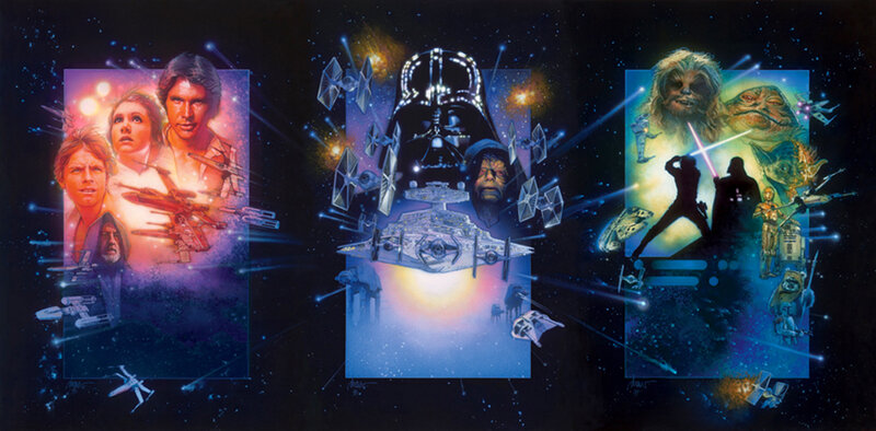 Star Wars trilogy artwork