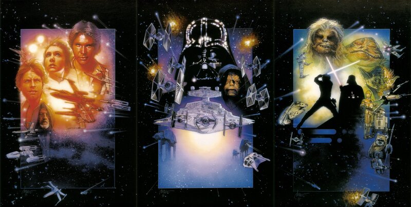 Star Wars trilogy artwork