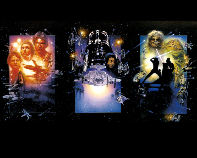 Star Wars trilogy artwork