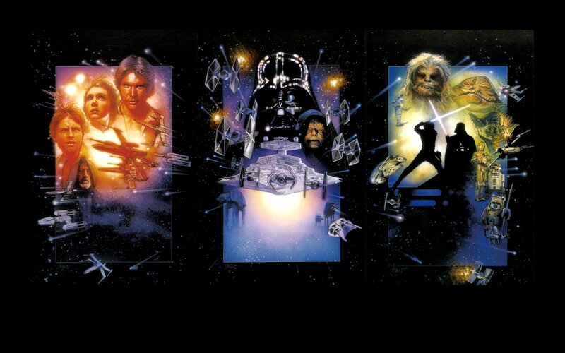 Star Wars trilogy artwork