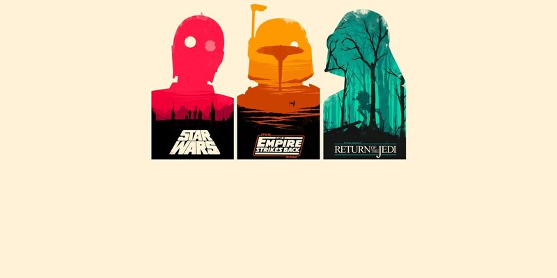 Star Wars trilogy movie posters