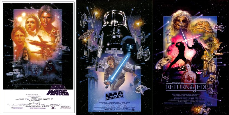 Star Wars trilogy posters