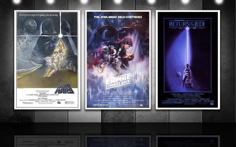 Star Wars trilogy posters