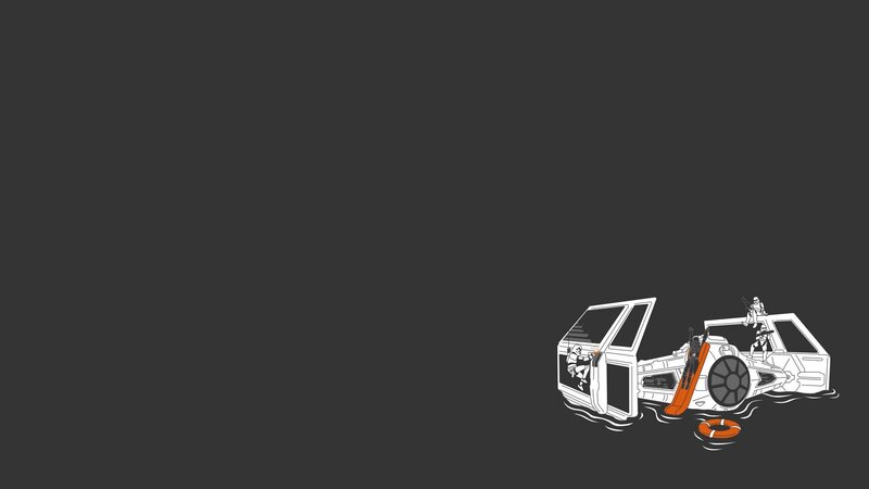 Star Wars Vehicle in Water — Black