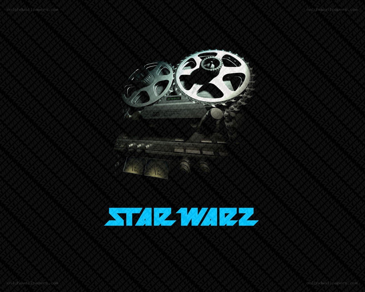 Star Warz logo and gear