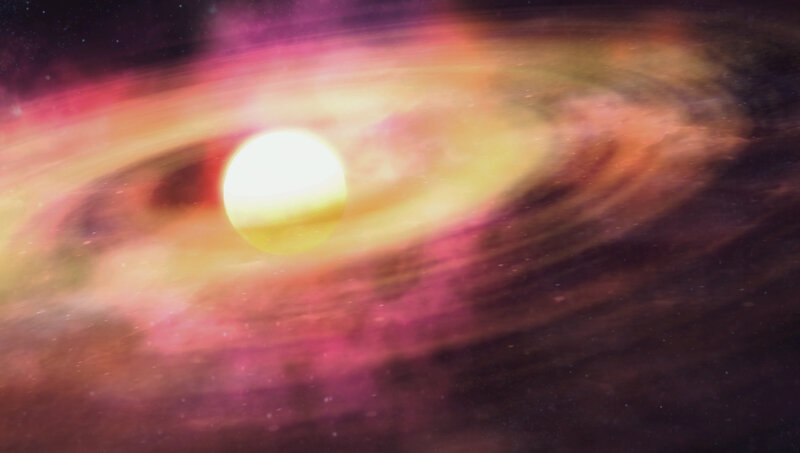 Star with Accretion Disk