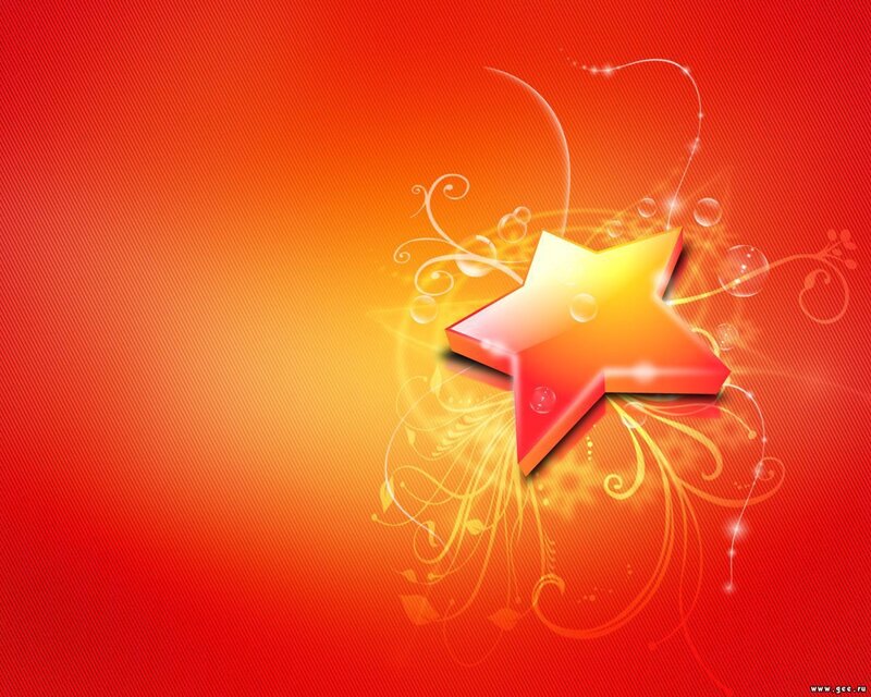 Star with floral design