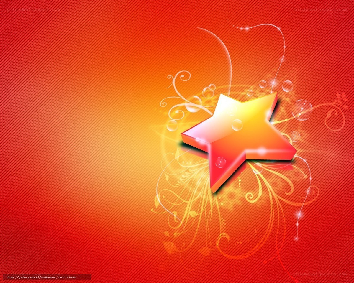 Star with floral design