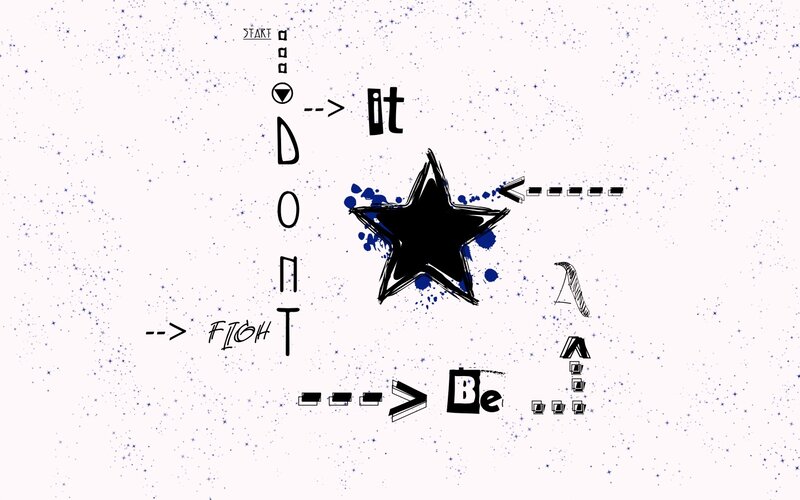 Star with Text Around It