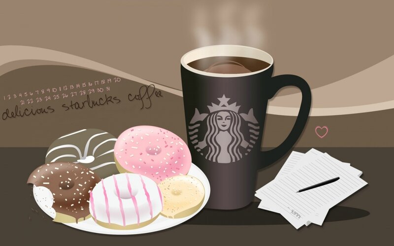 Starbucks Coffee and Donuts — Brown