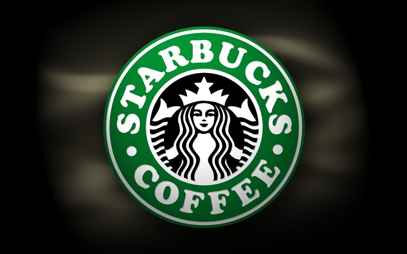 Starbucks Coffee Logo — Green, Minimalist