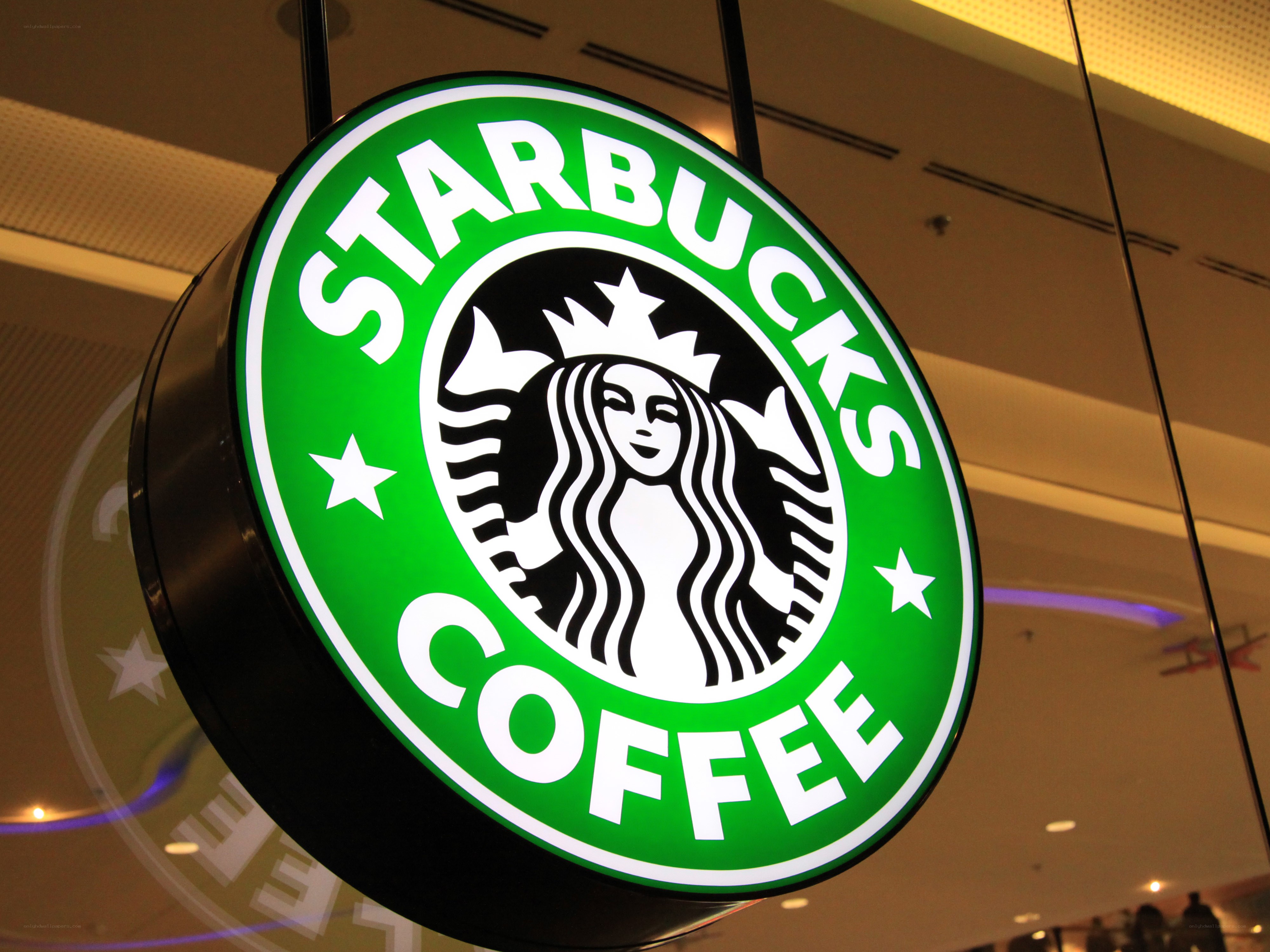Starbucks coffee sign