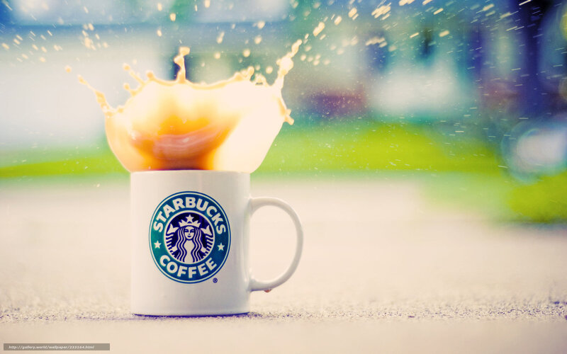 Starbucks coffee splash
