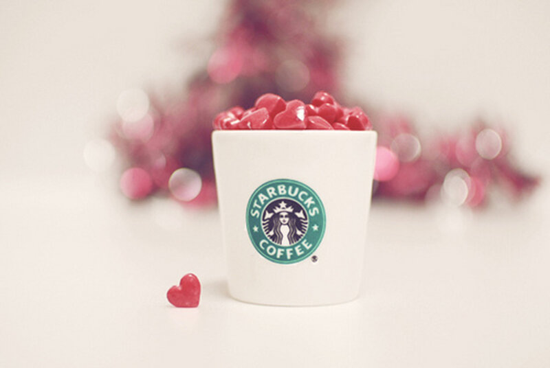 Starbucks Cup with Candies