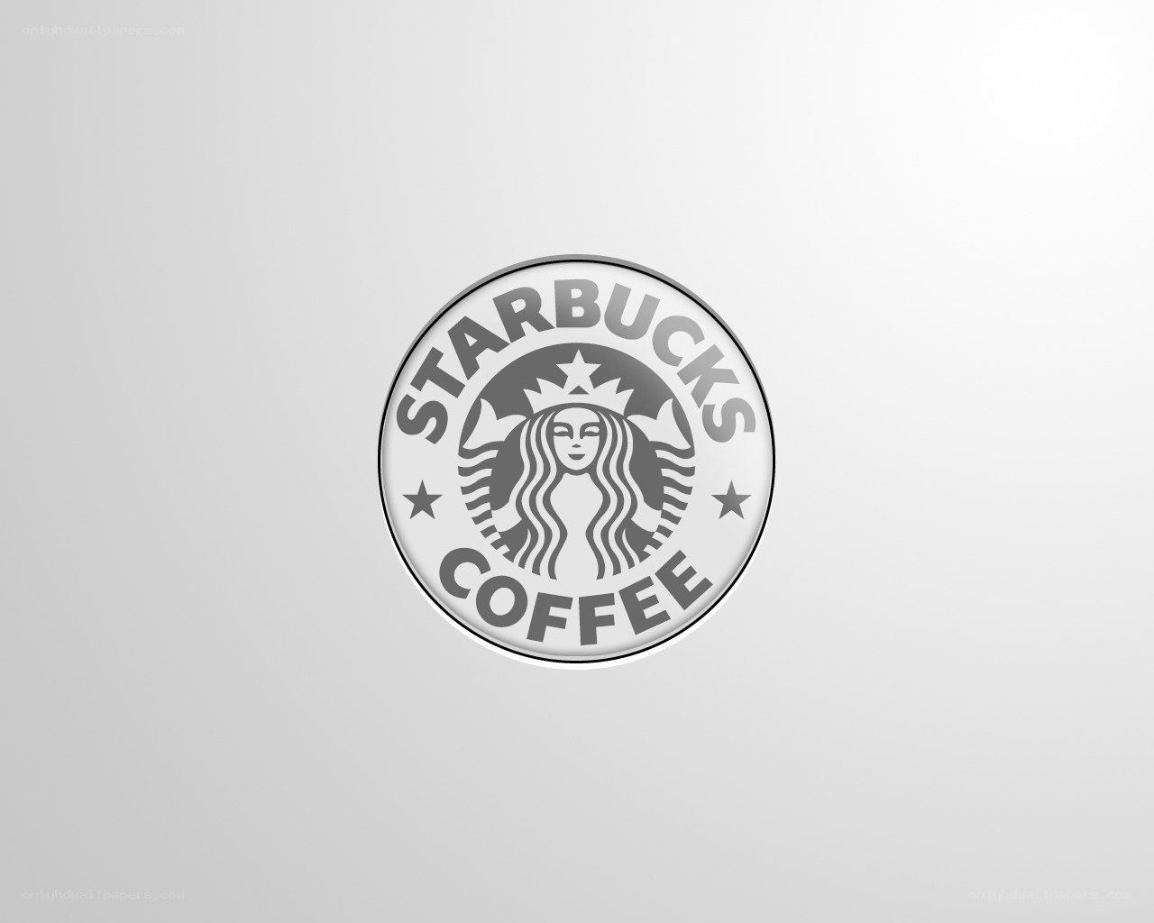 Starbucks logo in grayscale