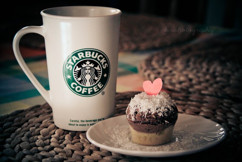 Starbucks Mug and Cupcake