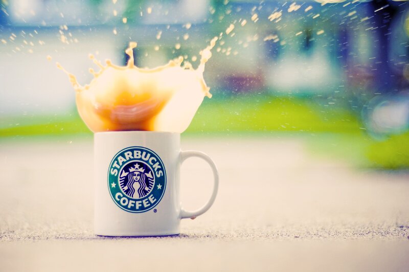 Starbucks Mug with Splash