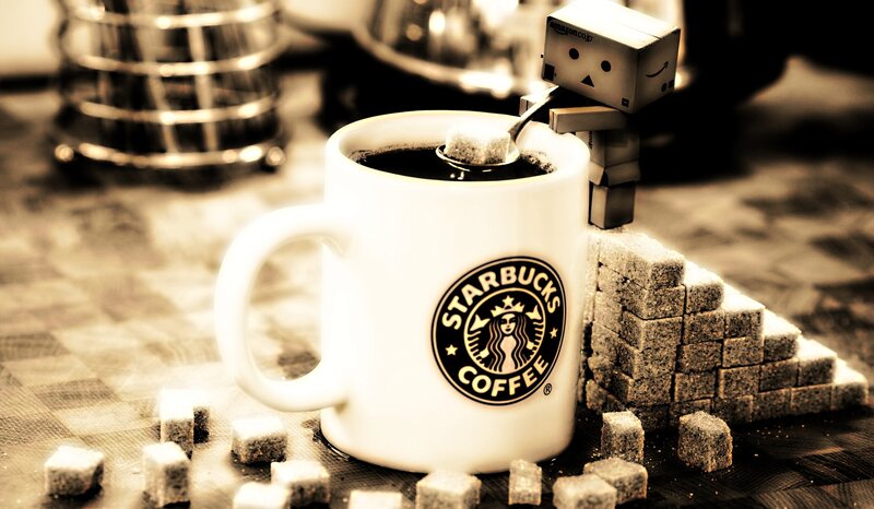 Starbucks Mug with Sugar Cubes