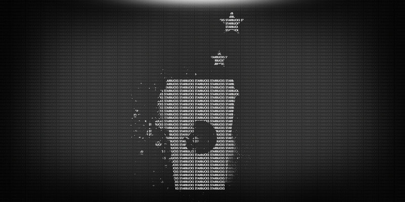 Starbucks text pattern