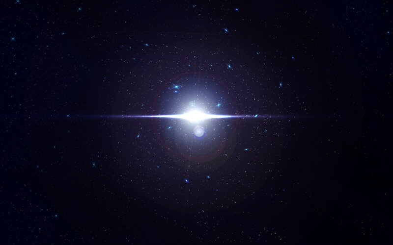 Starburst in deep space