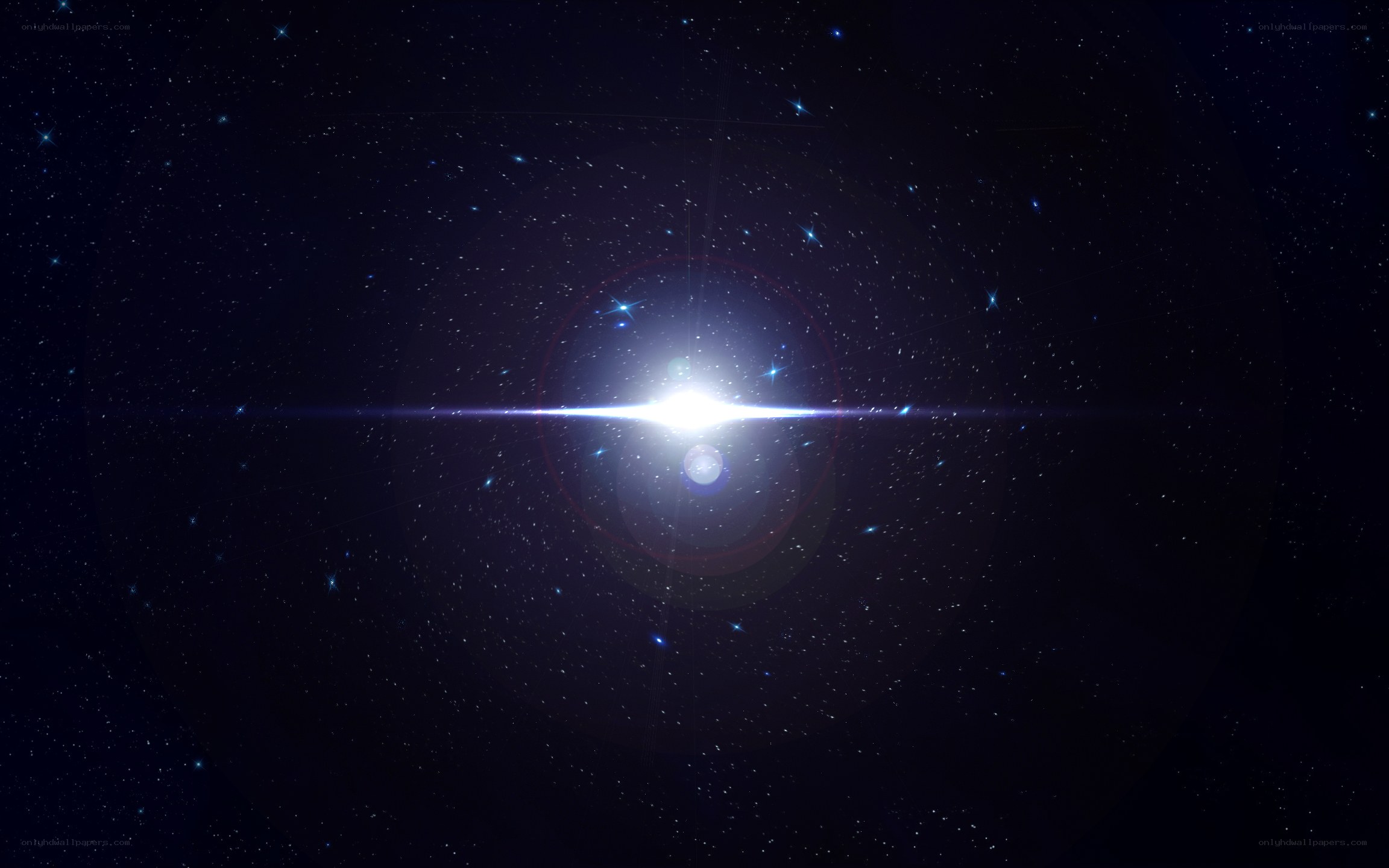 Starburst in deep space
