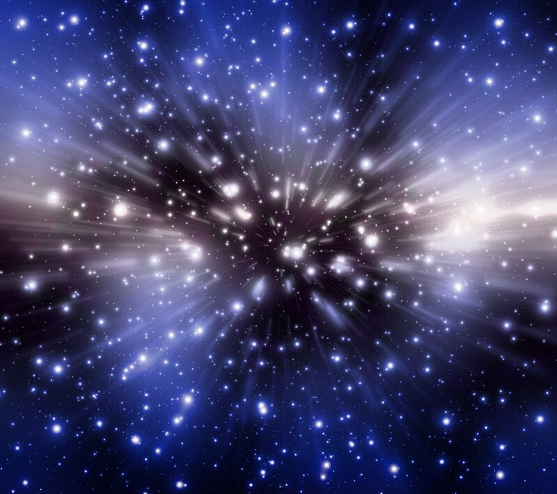 Starburst in Space — Blue