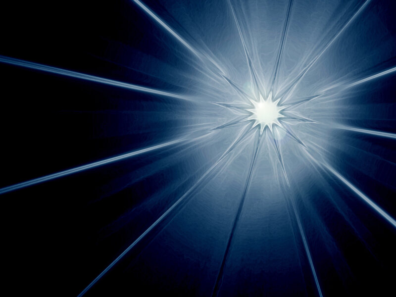 Starburst Light Effect — Blue
