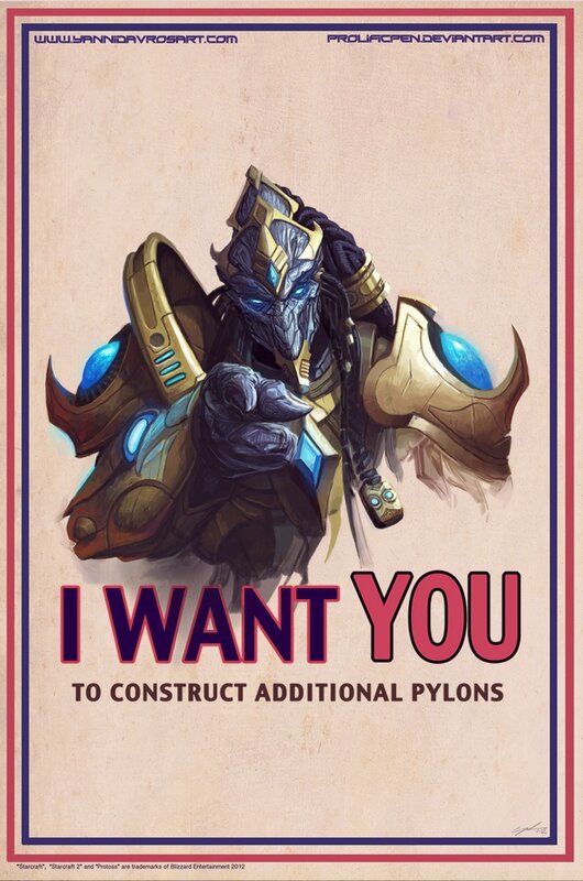 Starcraft 2 propaganda poster