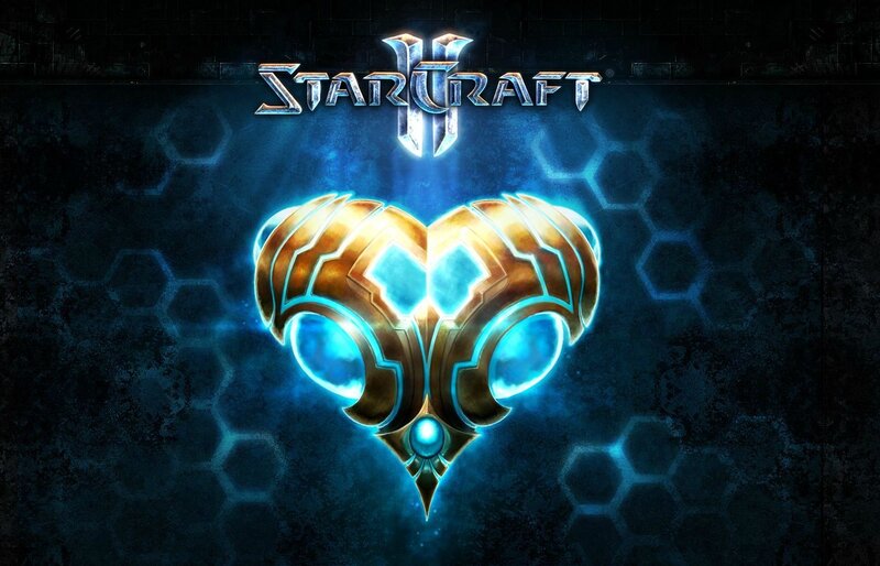 StarCraft II logo and heart symbol