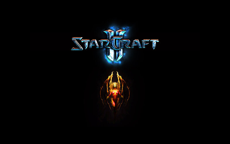 StarCraft II logo and Zerg icon