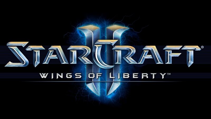 StarCraft II Logo — Black, Dramatic