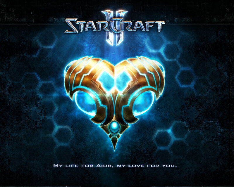StarCraft II Logo — Blue, Dramatic, Digital Art