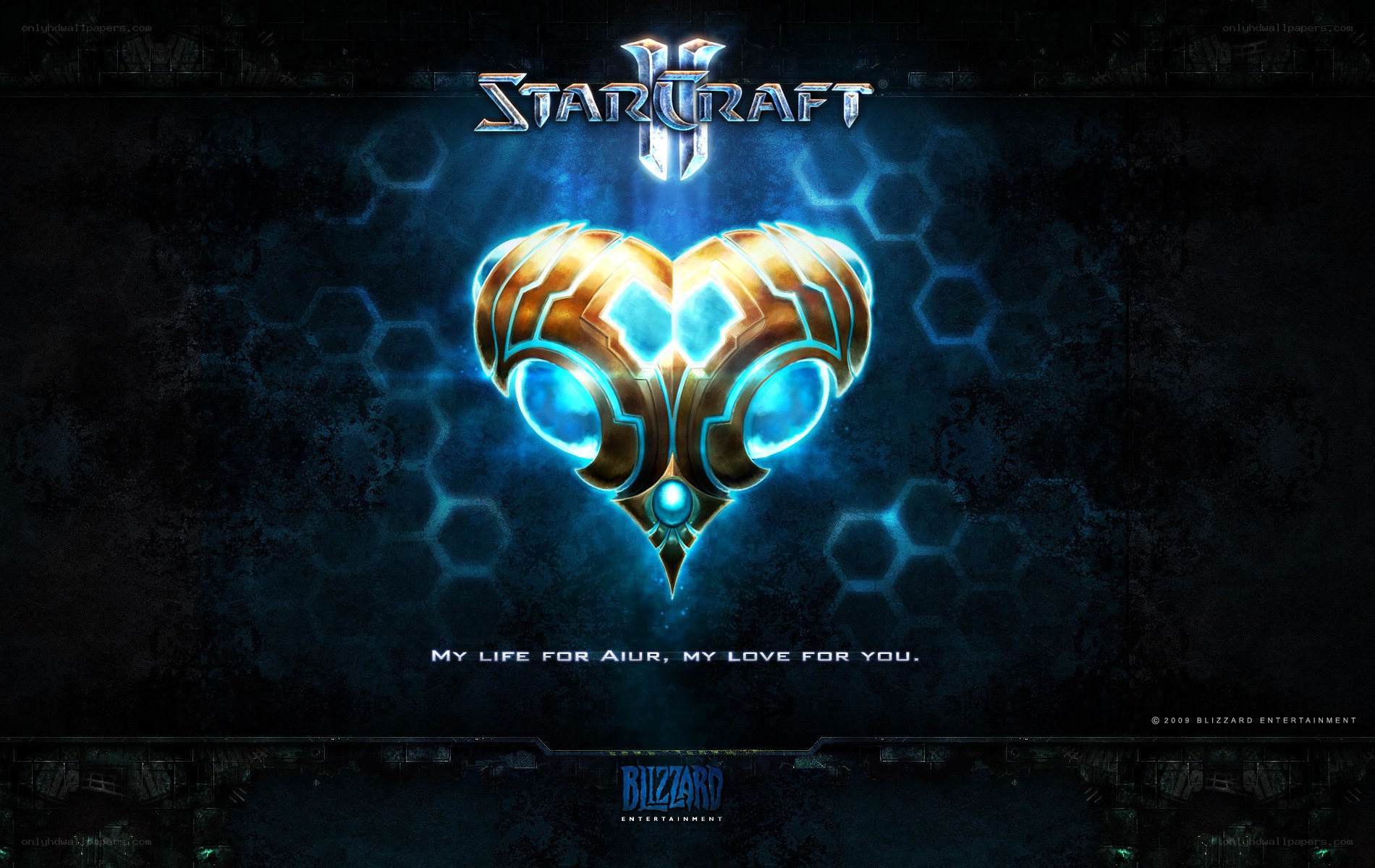 StarCraft II logo wallpaper