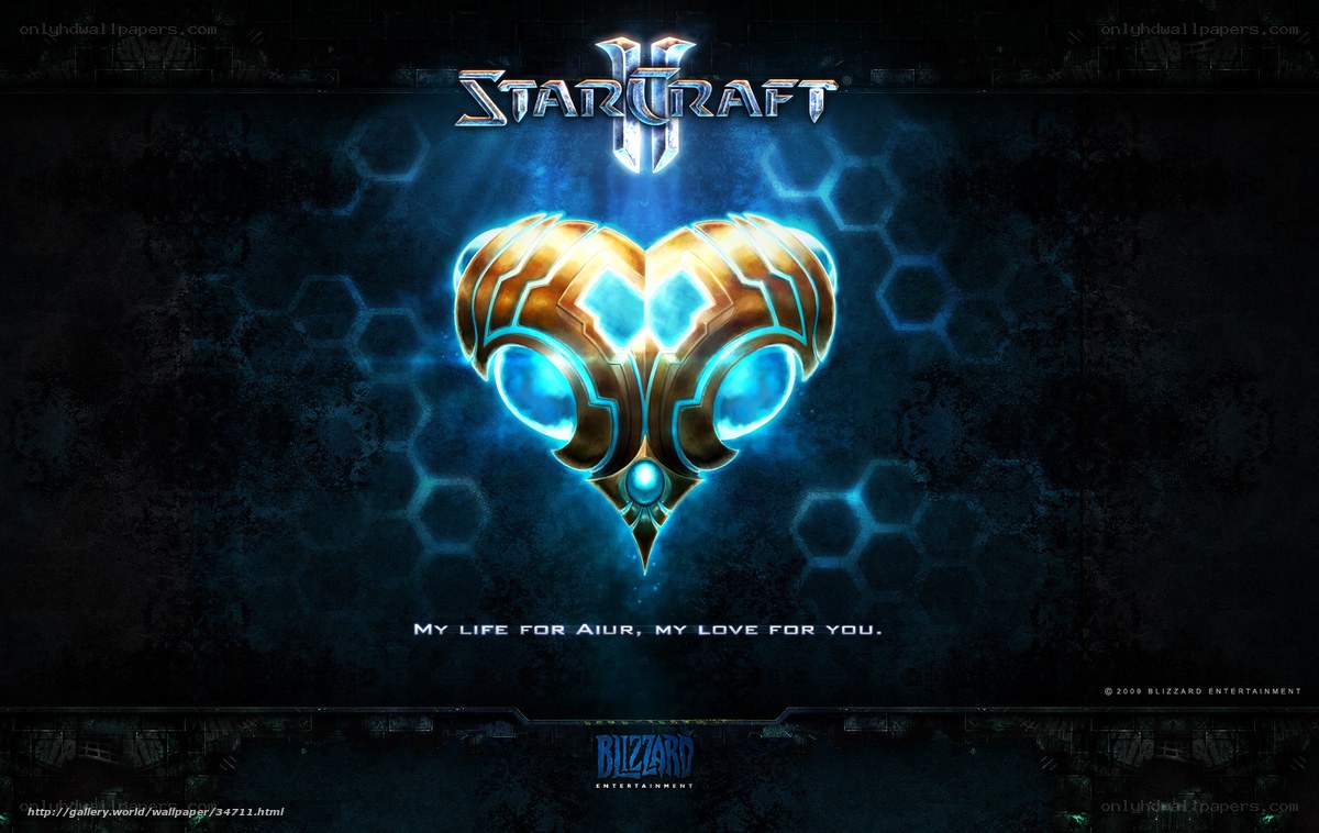 StarCraft II logo wallpaper