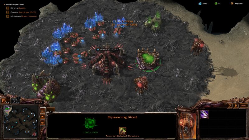 StarCraft II Zerg gameplay