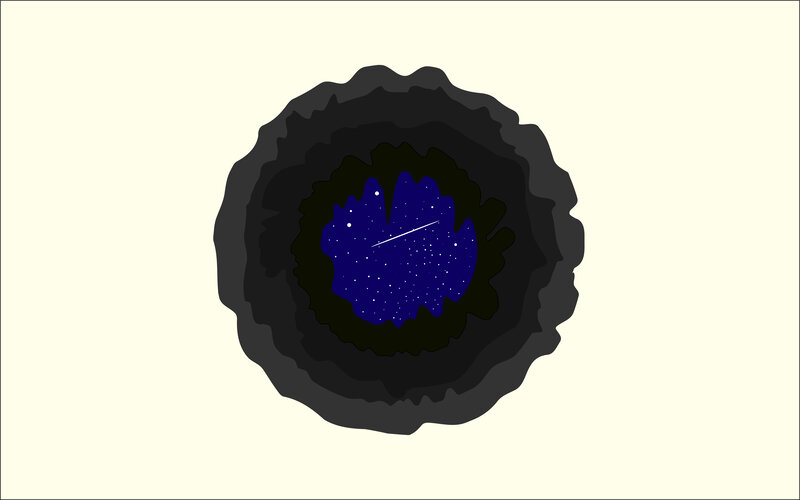 Starfield in a Tunnel
