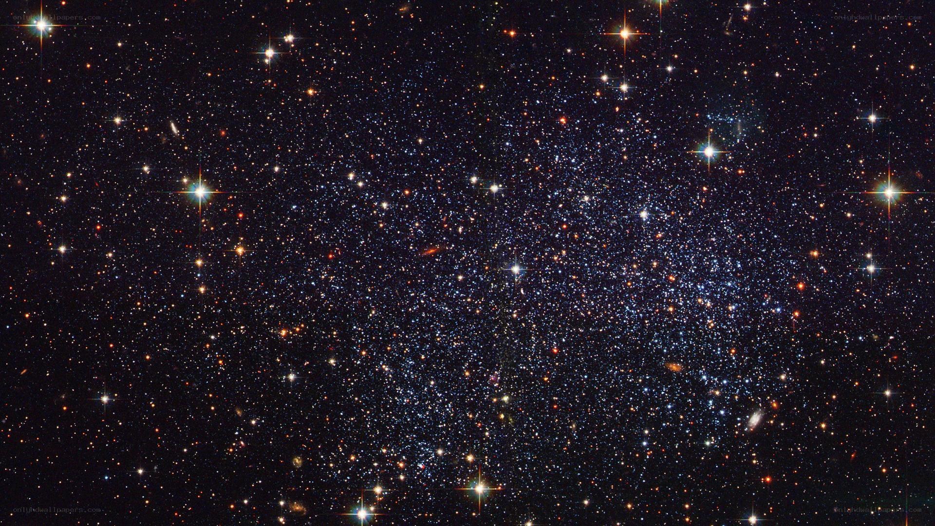 Starfield in deep space