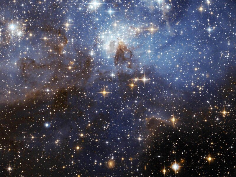 Starfield in deep space