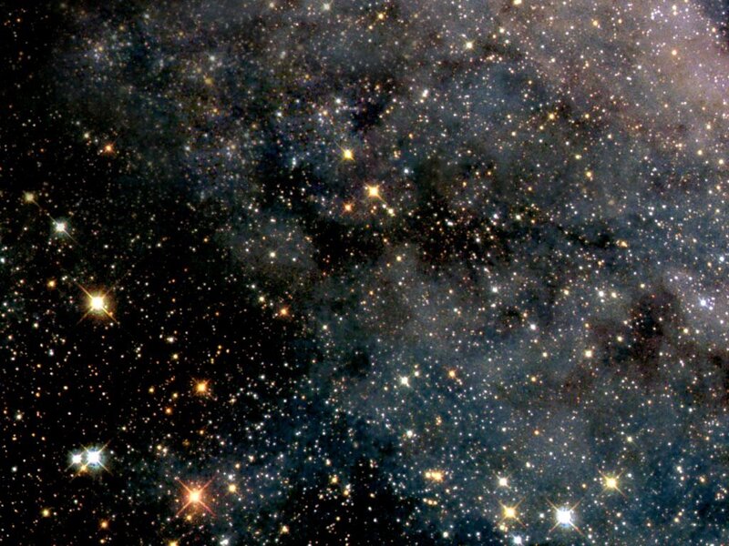Starfield in deep space